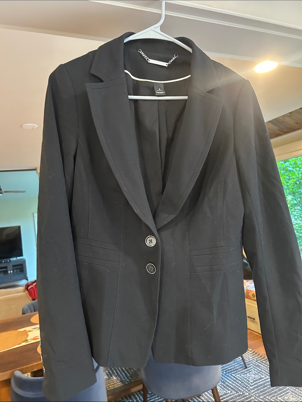 White House Black Market Black Tailored Women's Blazer